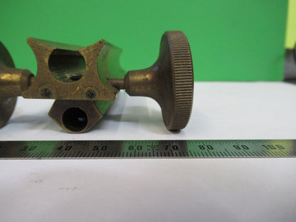 CARL ZEISS JENA ANTIQUE BRASS TUBUS HOLDER MICROSCOPE PART AS PICTURED #W5-B-05