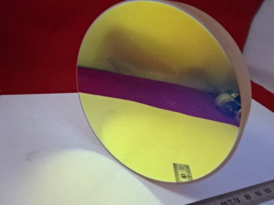 OPTICAL FLAT ZERODUR 4" DIA DICHROIC MIRROR 1/10 WAVE LASER OPTICS &6-A-30