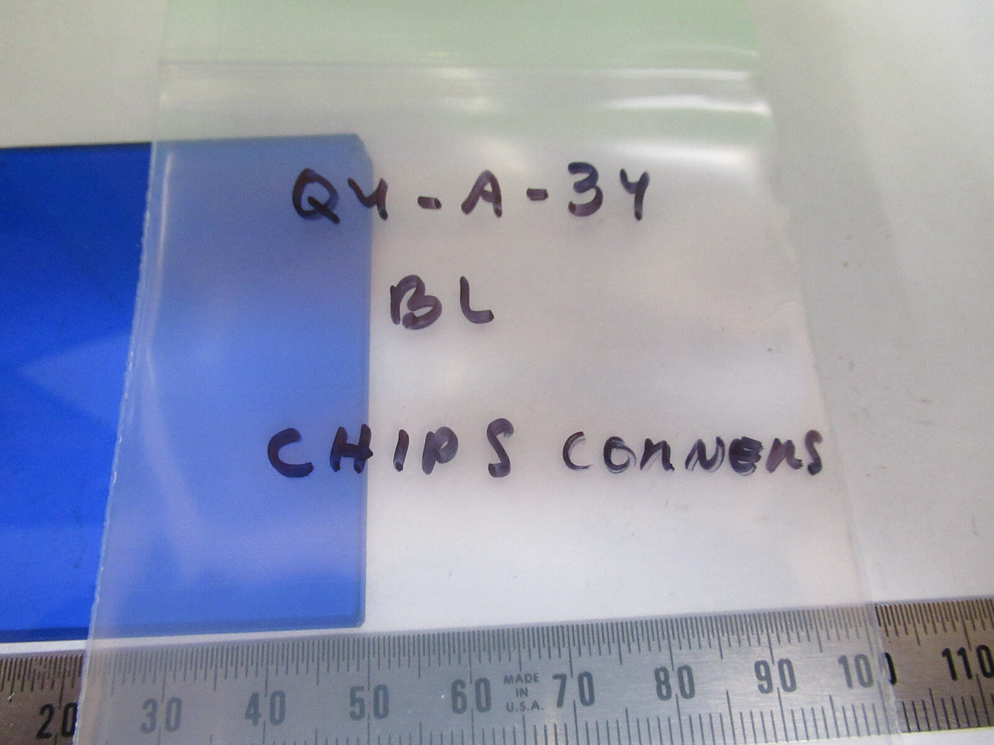Bausch & Lomb Glass Blue Glass Filter Microscope Part