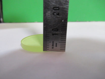 OPTICAL MICROSCOPE FILTER YELLOW SCHOTT OPTICS AS PICTURED T5-A-80