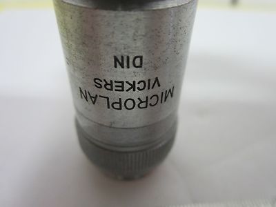VICKERS ENGLAND OBJEKTIV MICROPLAN 100X MIKROSKOPOPTIK BIN#H1-16