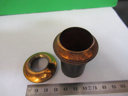 BAUSCH LOMB ANTIQUE BRASS TUBUS CROWN MICROSCOPE PART AS PICTURED Y4-FT-85
