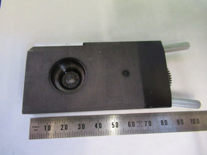 AUS JENA GERMANY SLIDE IRIS DIAPHRAGM OPTICS MICROSCOPE PART AS PICTURED T2-A-05