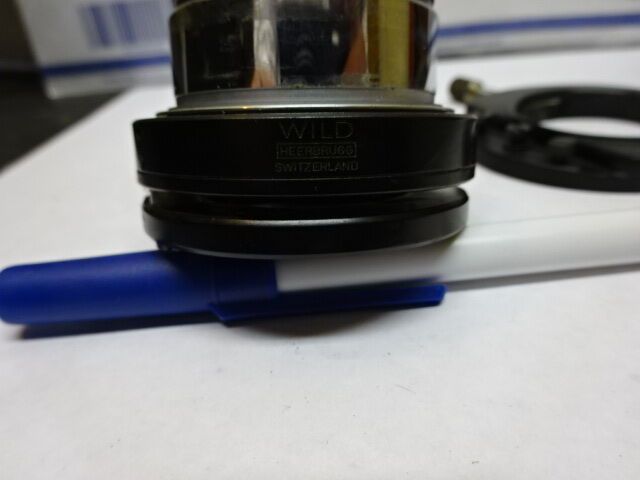 MICROSCOPE PART WILD HEERBRUGG SWISS M11 CONDENSER + IRIS OPTICS AS IS #82-30