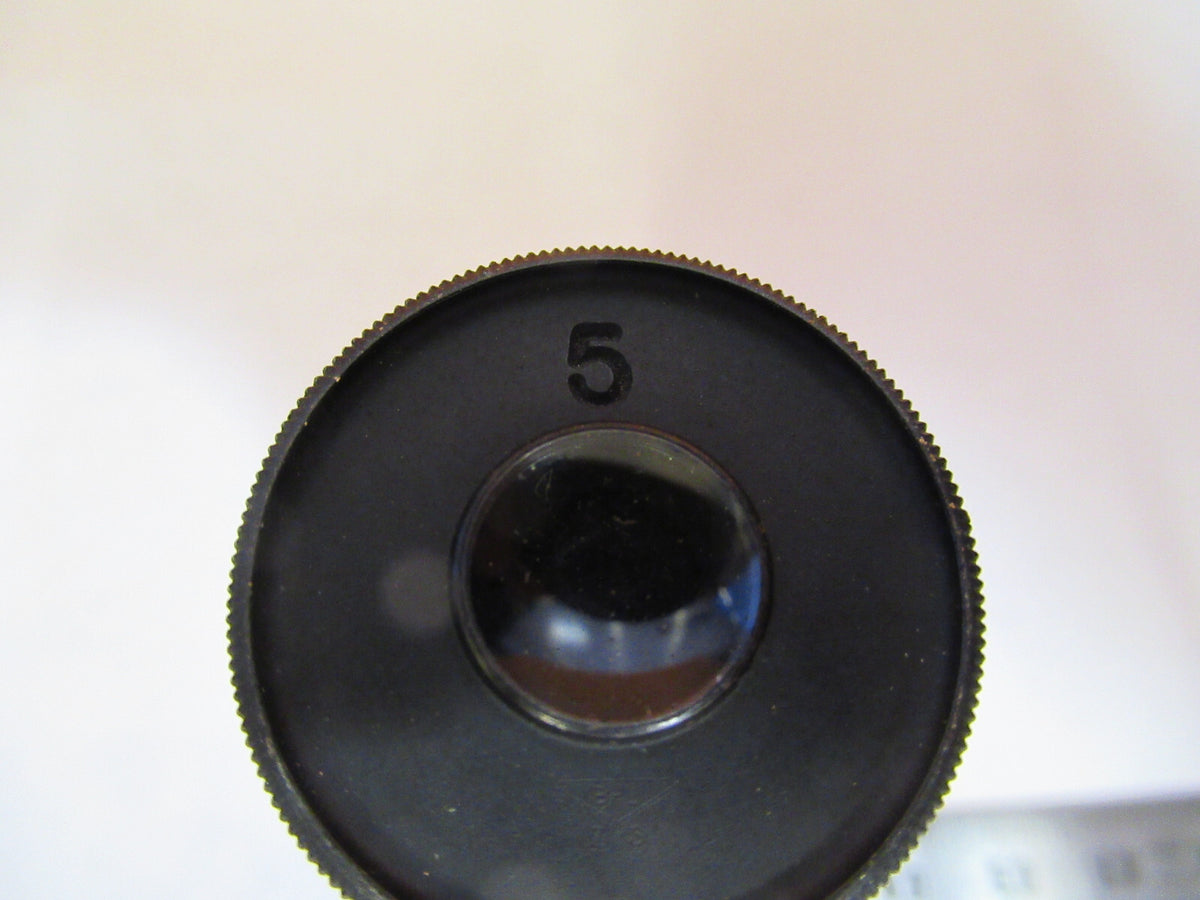 ANTIQUE BAUSCH LOMB EYEPIECE 5X OCULAR MICROSCOPE PART AS PICTURED Y2-A-63