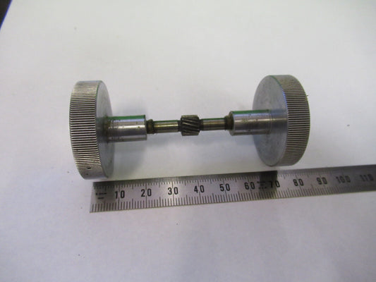 Antique Bausch & Lomb Set of Knobs Microscope Part