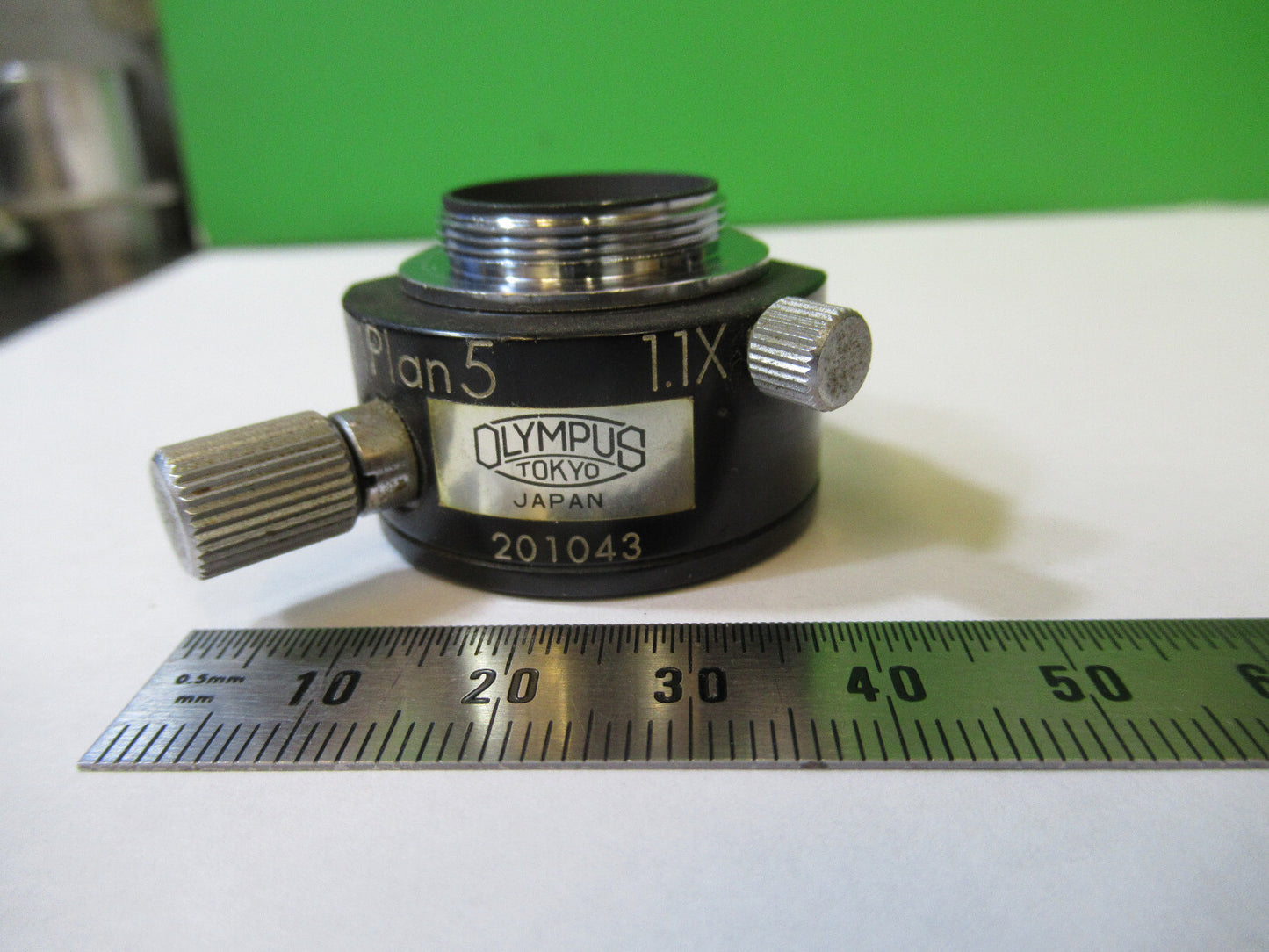 OLYMPUS JAPAN NOMARSKI DIC PRISM MPLAN 5 MIKROSKOPTEIL WIE ABGEBILDET &amp;22-A-06 