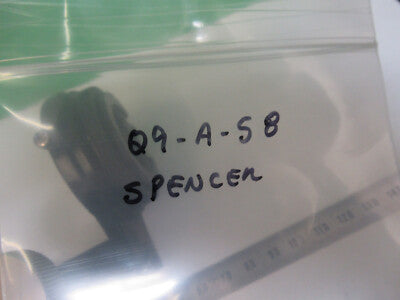 SPENCER AO VINTAGE CONDENSER + IRIS MICROSCOPE PART AS PICTURED Q9-A-58