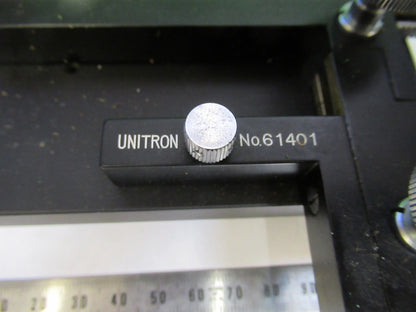 UNITRON MPH JAPAN XY STAGE TABLE MICROSCOPE PART AS PICTURED U8-A-13