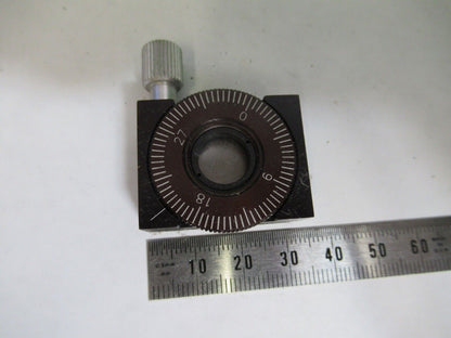 OPTICAL NEWPORT ROTABLE LENS HOLDER ASSEMBLY LASER OPTICS  AS PICTURED W1-B-12