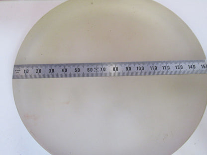 OPTICS HUGE PREFORM GLASS THICK & HEAVY 6" DIAMETER OPTICAL AS PICTURED T1-A-19