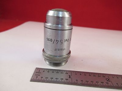 LEITZ WETZLAR OBJECTIVE GERMANY 54X OEL MICROSCOPE PART OPTICS AS IS #B3-E-18