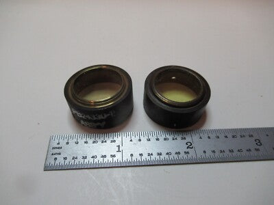 Antique Microscope Part Pair Filter Lens PB24330-1 Unknown