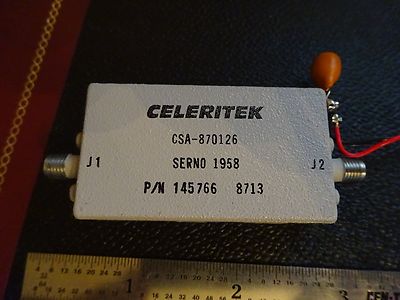 RF MICROWAVE FREQUENCY AMPLIFIER GHz CSA-870126 CELERITEK AS IS BIN#X9-97