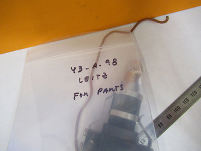 LEITZ GERMANY LAMP ASSEMBLY ILLUMINATO OPTICS MICROSCOPE PART AS PICTURED Y3-A98