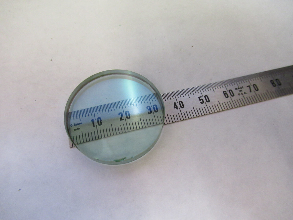 OPTICAL HEAT ABSORBING GLASS FILTER MICROSCOPE PART OPTICS AS PICTURED S1-B-12