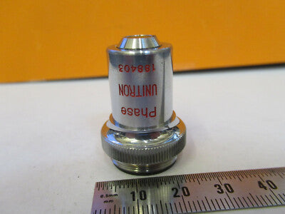 Unitron Japan 10X Dm Phase Objective Optics Microscope Part