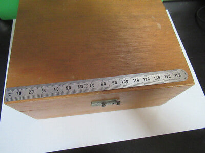 EMPTY WOOD BOX LEITZ WETZLAR GERMANY MICROSCOPE PART AS PICTURED R9-A-62