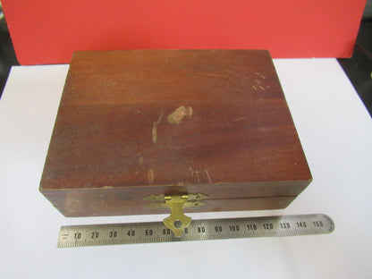 Antique wood box Spencer Lens Co. American Optical Co. for glass slides Microscope Part