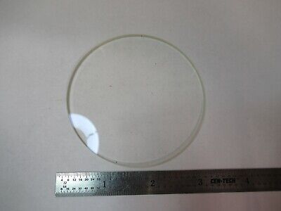 GLASS STAGE PLATE MICROSCOPE PART OPTICS AS PICTURED &7B-B-199