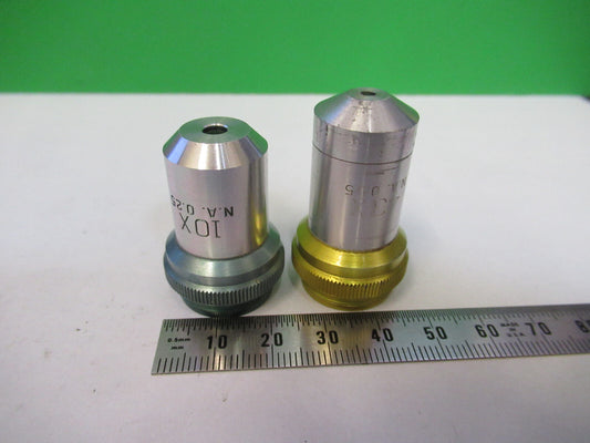 Lot 2 Ea Bausch & Lomb Objectives 10X 43X Microscope Part