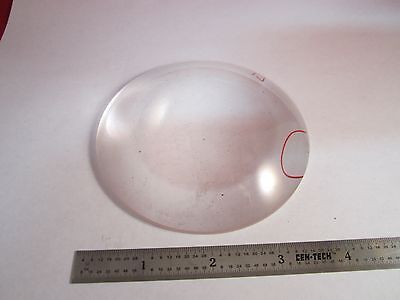 OPTICAL GLASS CONVEX CONCAVE LENS [chipped on edge] LASER OPTICS BIN#C6-7-B