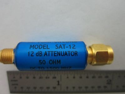 MINI CIRCUITS ATTENUATOR SAT-12 FREQUENCY RF MICROWAVE BIN#N7-55