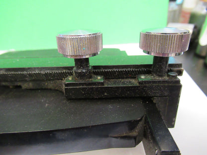 SPENCER AO XY STAGE TABLE CLIPS ANTIQUE MICROSCOPE PART as pic T6-A-69