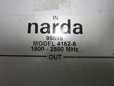 NARDA POWER SPLITTER 4162-8 2.5 GHz FREQUENCY RF MICROWAVE BIN#50 ii