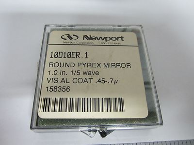 OPTICAL FLAT NEWPORT ROUND MIRROR OPTICS BIN#54-15
