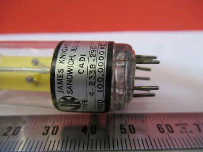 RARE ANTIQUE JAMES KNIGHTS JK 100KC CADI QUARTZ CRYSTAL GLASS PKG AS PIC 3-DT-A1