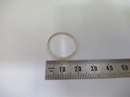 FLAT OPTICAL LENS BK7 GLASS 20mm DIAMETER OPTICS AS PICTURED X4-A-51