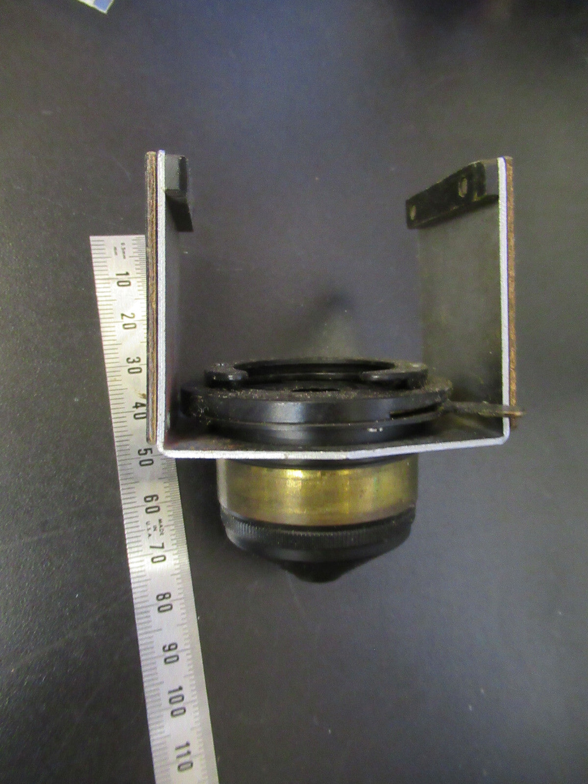 ANTIQUE SPENCER AO CONDENSER IRIS OPTICS MICROSCOPE PART AS PICTURED G8-A-64