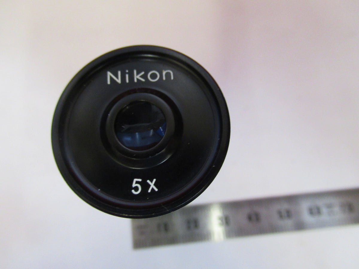 NIKON JAPAN 5X EYEPIECE OCULAR MICROSCOPE PART AS PICTURED X8-FT-77