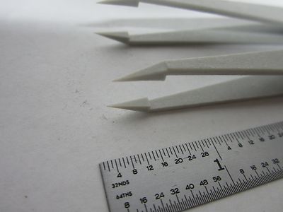 Lot 2 Ea Lerloy Plastic Fine Tweezers for Lab or Optics