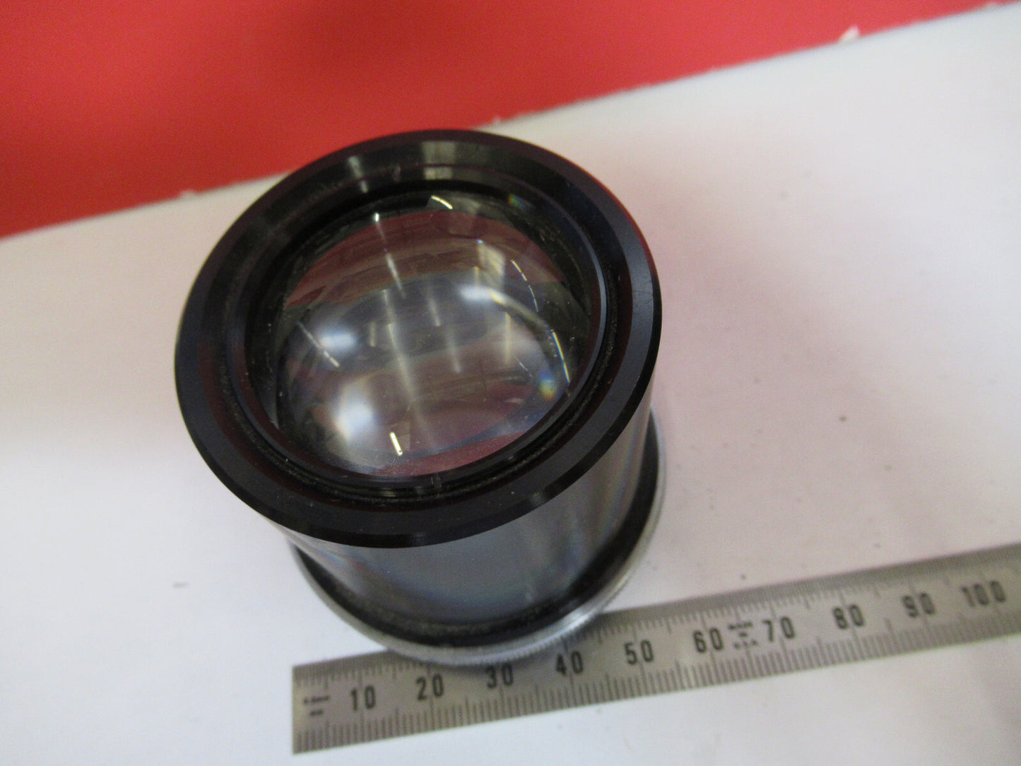 MEIJI JAPAN ILLUMINATOR LENS+ IRIS MICROSCOPE PART AS PICTURED X8-B-34