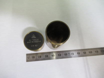 ANTIQUE BAUSCH LOMB BRASS CAN OBJECTIVE MICROSCOPE PART AS PICTURED  V1-A-04