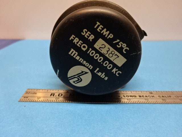MANSON LABORATORIES PRECISION QUARTZ OSCILLATOR FFO-144 FREQ 1 MHz AS IS #90-03