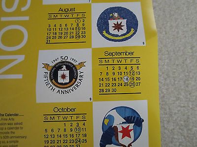 CIA 1997 CALENDAR 50th ANNIVERSARY CENTRAL INTELLIGENCE AGENCY COLLECTABLE