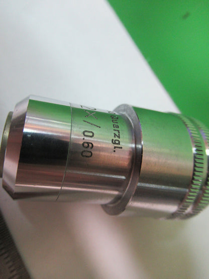 LEITZ WETZLAR H32X QUARTZ GLASS OBJECTIVE MICROSCOPE PART AS PICTURED &R2-A-05