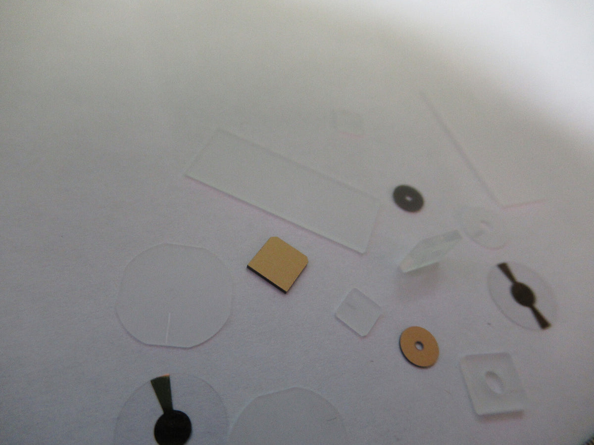 Lot Blanks Piezoelectric Quartz Crystal X-y-cut Gold Coated Piezo Sensor