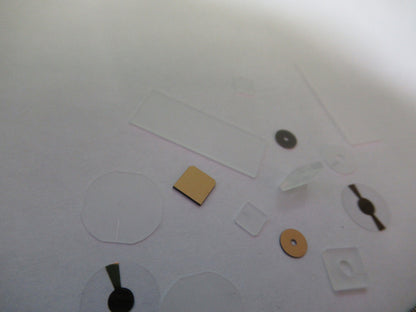 Lot Blanks Piezoelectric Quartz Crystal X-y-cut Gold Coated Piezo Sensor