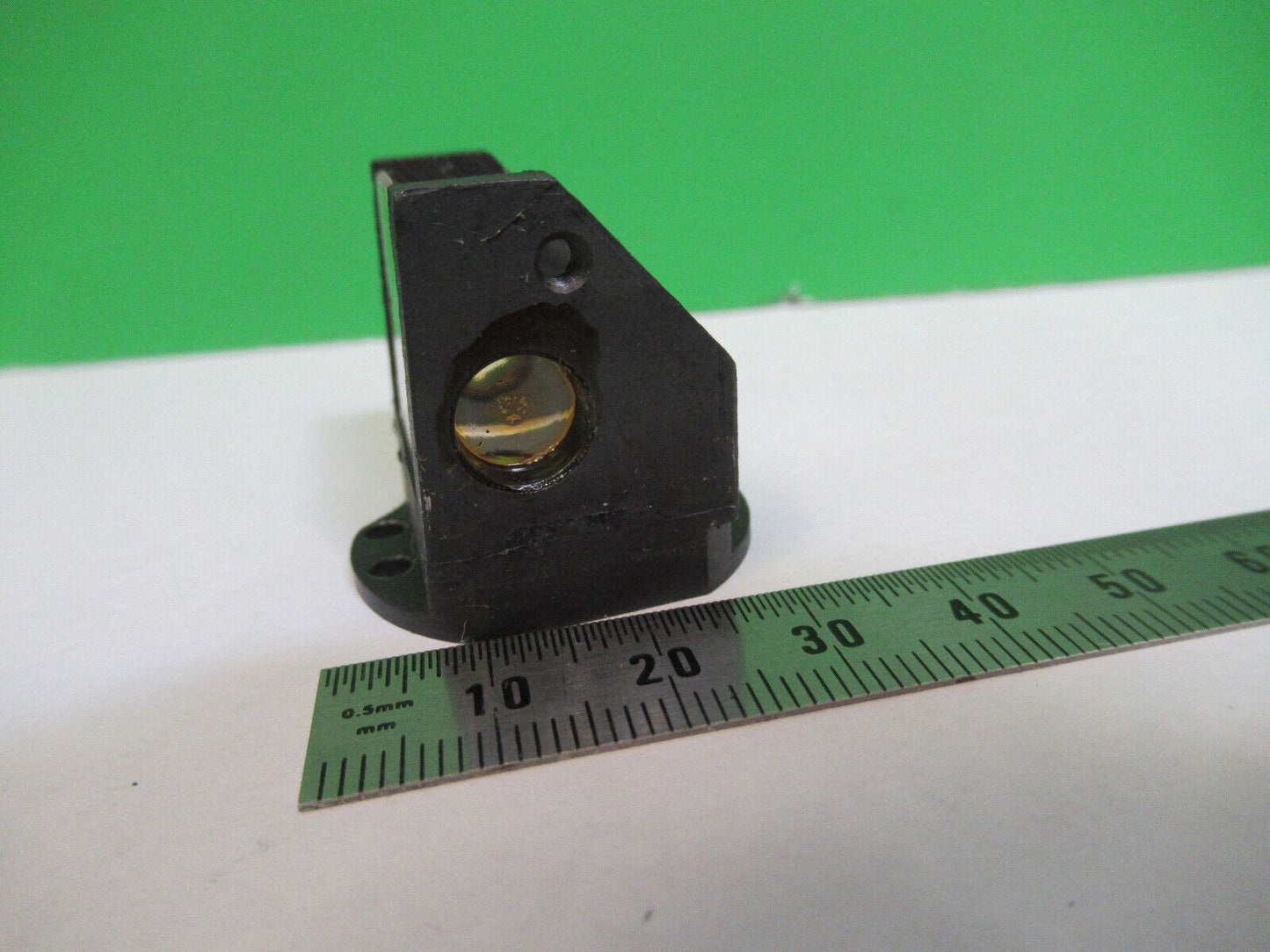 ANTIQUE BAUSCH LOMB OPTICS GLASS PRISM MICROSCOPE PART AS PICTURED #G5-A-108