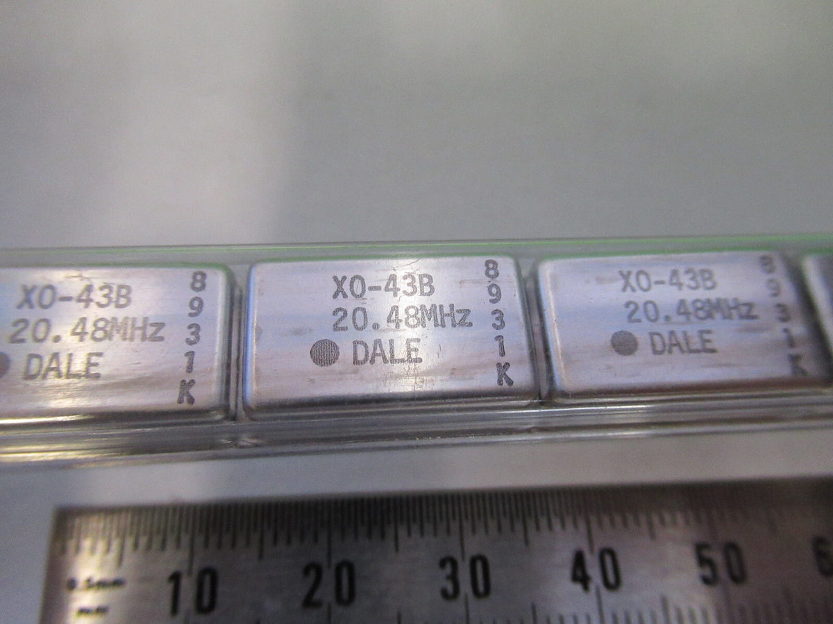 Lot 10 Ea Dale Electronics Quartz Oscillator Frequency 20.48 MHz