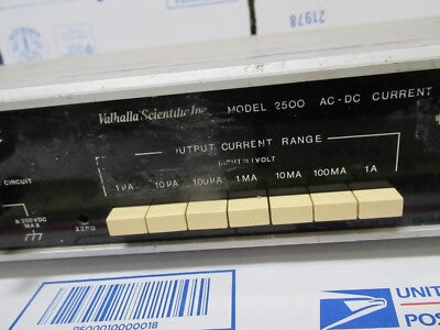 VALHALLA SCIENTIFIC MODEL 2500 AC-DC CURRENT CALIBRATOR AS PICTURED #TC-2