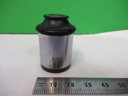 ANTIQUE  10X EYEPIECE LENS OPTICS MICROSCOPE PART AS PICTURED X6-A-100