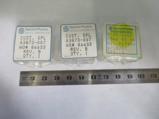 LOT OPTICAL SPECTRA PHYSICS COATED LENS PHOTONICS OPTICS as pictured T3-B-43