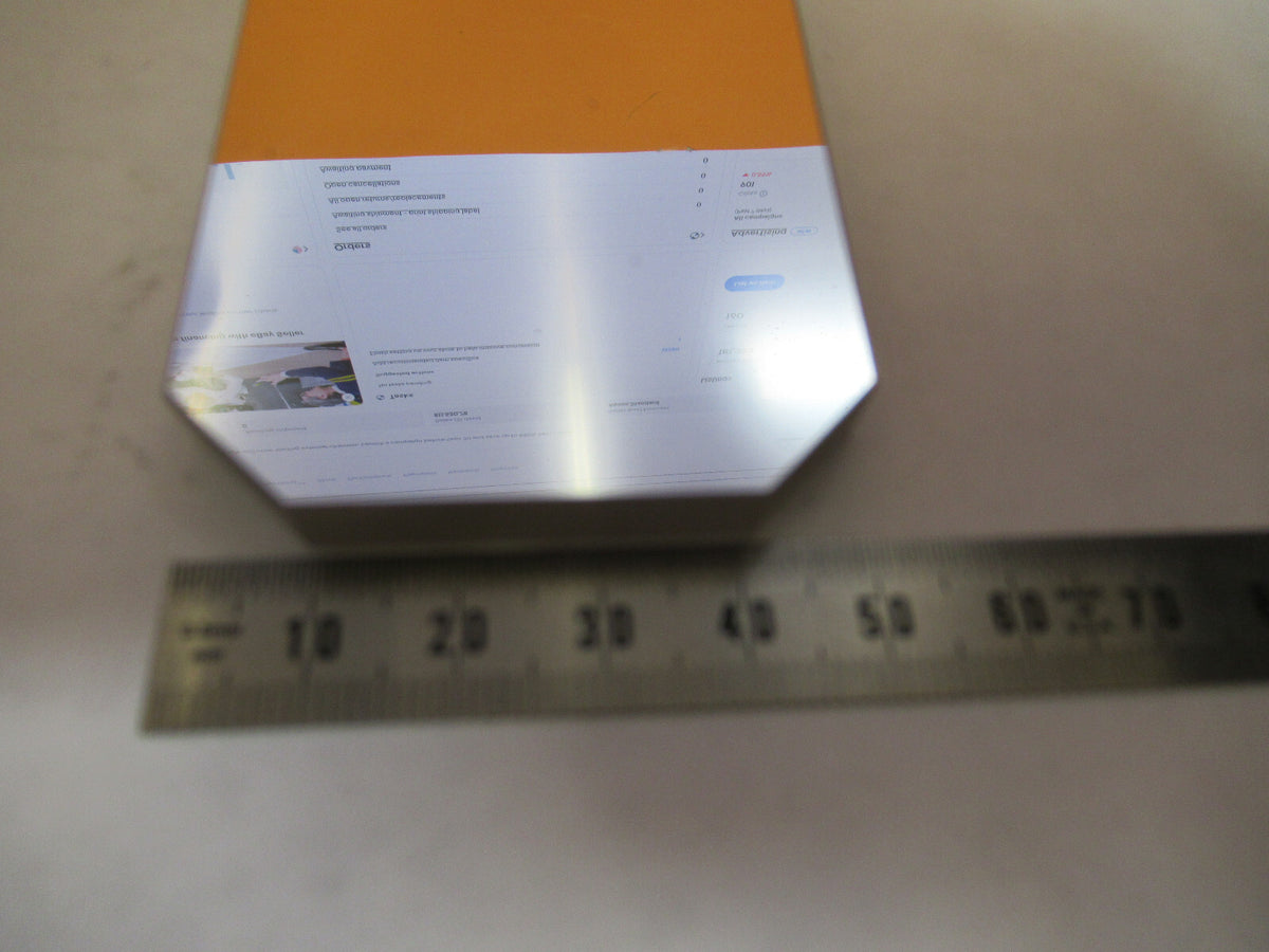 optical large glass TRUNCATED MIRROR MIL SPEC  laser optics as pictured  y3-a-13