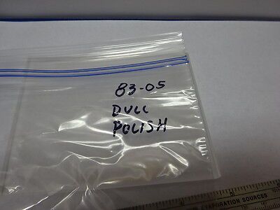 MICROSCOPE PART STAGE GLASS DULL & POLISHED SIDES OPTICS #83-05
