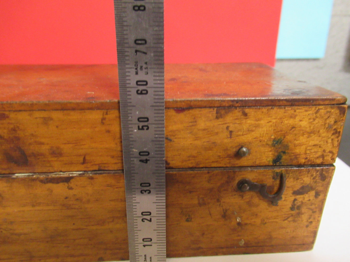 ANTIQUE WOOD CONTAINER EMPTY VERY OLD SCOPE  MICROSCOPE PART AS PICTURED T9-A-50